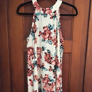 Floral Halter Neck Dress